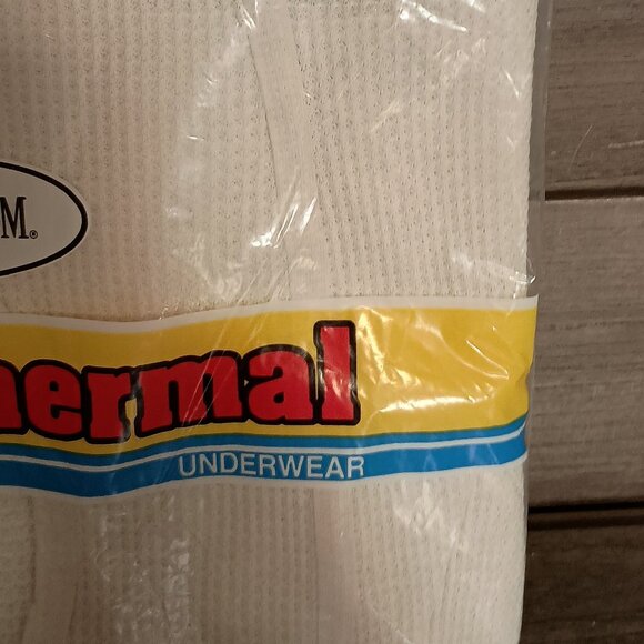 Vintage Fruit of the Loom 1 Thermal Underwear Drawer 1983  Size Medium 34-36 New - Picture 4 of 10